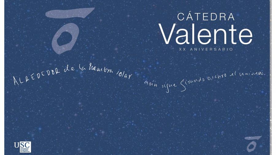 Carátula do volume que recolle as memorias dos primeiros 20 anos da Cátedra Valente da USC Carátula do volume que recolle as memorias dos primeiros 20 anos da Cátedra Valente da USC