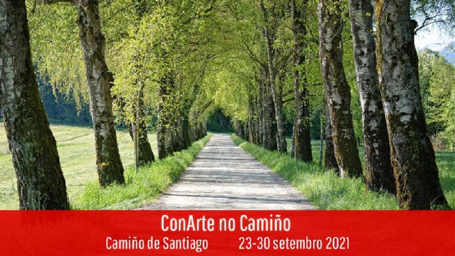 A iniciativa busca busca achegar os artistas ao entorno do Camiño de Santiago para que adquiran novas experiencias vitais Cartel da convocatoria