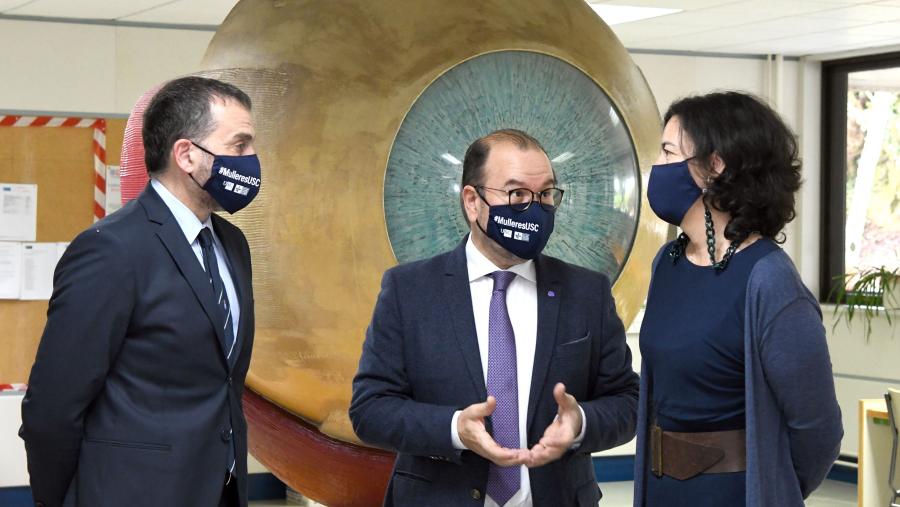 De esquerda a dereita, Jorge Aboal, Antonio López e María Jesús Giráldez. FOTO: Santi Alvite De esquerda a dereita, Jorge Aboal, Antonio López e María Jesús Giráldez. FOTO: Santi Alvite