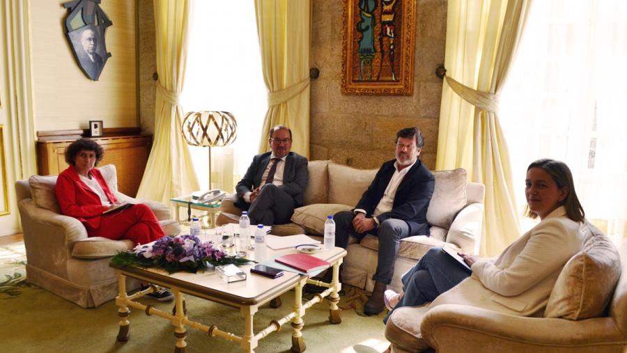 De esquerda a dereita, Goretti Sanmartín, Antonio López, Javier Ferreira e Míriam Louzao De esquerda a dereita, Goretti Sanmartín, Antonio López, Javier Ferreira e Míriam Louzao