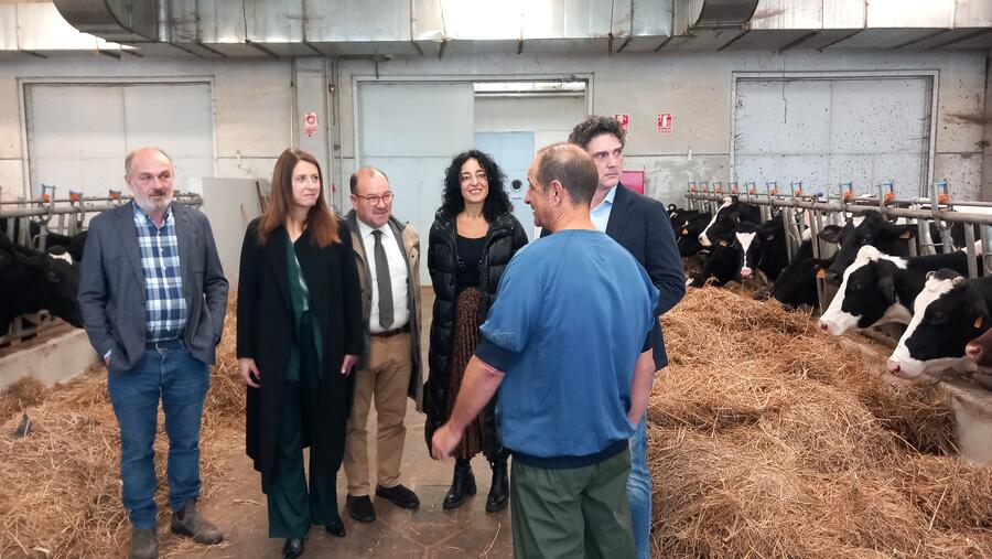 A comitiva durante a súa visita ao Rof Codina A comitiva durante a súa visita ao Rof Codina