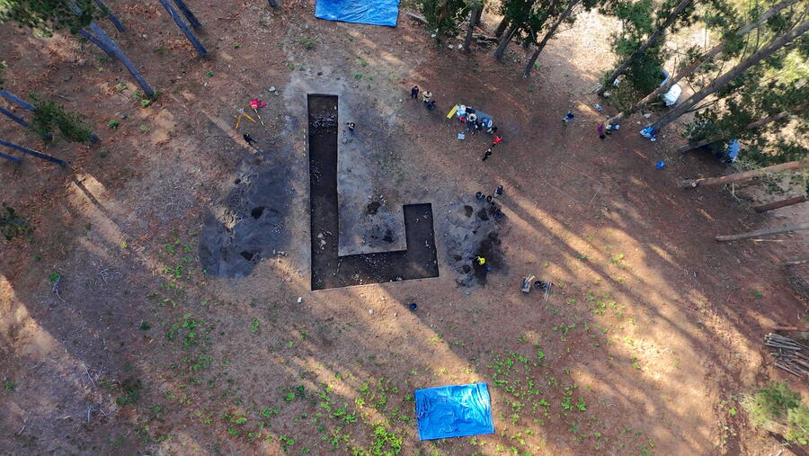 Imaxe tomada dende un dron do proceso de excavación desta campaña de 2025. Foto: Serafín G. Veiga Prieto Imaxe tomada dende un dron do proceso de excavación desta campaña de 2025. Foto: Serafín G. Veiga Prieto