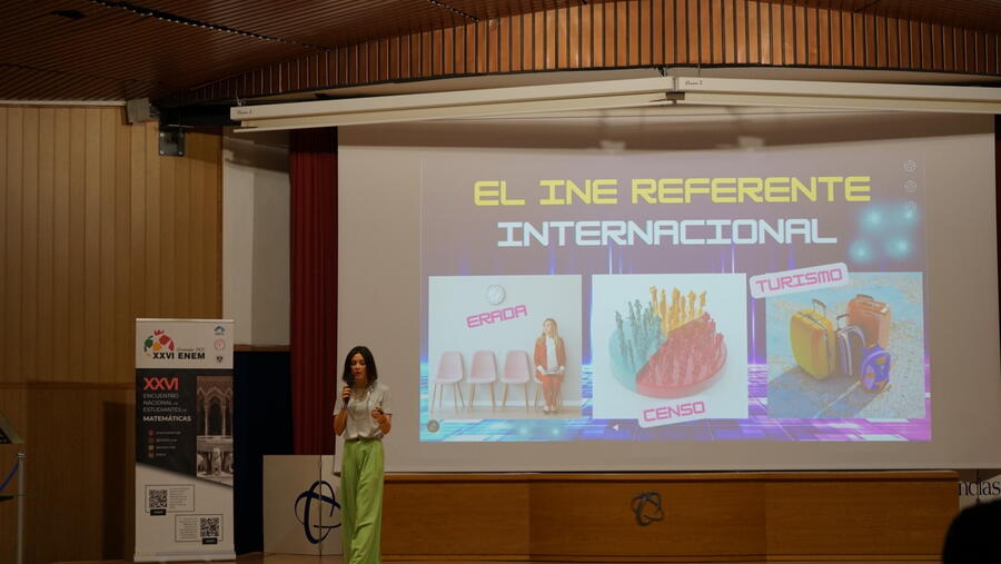 Instante da charla dinámica do Instituto Nacional de Estatística na anterior edición. Foto: ANEM