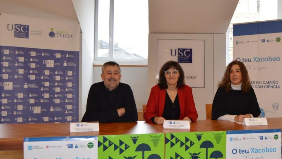 Paulino Martínez, Montserrat Valcárcel e Maribel Quiroga, na presentación do I Congreso da Mocidade Investigadora en Produción Primaria Sostible e Calidade e Seguridade Alimentaria Paulino Martínez, Montserrat Valcárcel e Maribel Quiroga, na presentación do I Congreso da Mocidade Investigadora en Produción Primaria Sostible e Calidade e Seguridade Alimentaria