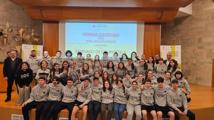 Foto de familia de todos os equipos da USC Foto de familia de todos os equipos da USC