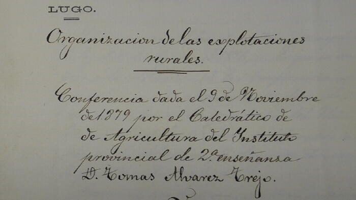 Conferencia agrícola de Lugo en 1879 Conferencia agrícola de Lugo en 1879