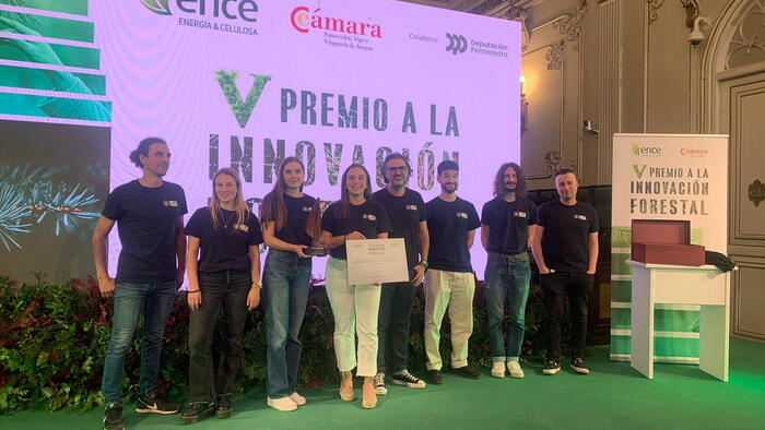 O equipo de Neutron Insights na gala do premio