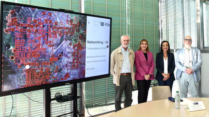 De esquerda a dereita, Luis Cueto-Álvarez, María José López Couso, Laura Lojo e Xavier Donato. Foto: Santi Alvite De esquerda a dereita, Luis Cueto-Álvarez, María José López Couso, Laura Lojo e Xavier Donato. Foto: Santi Alvite
