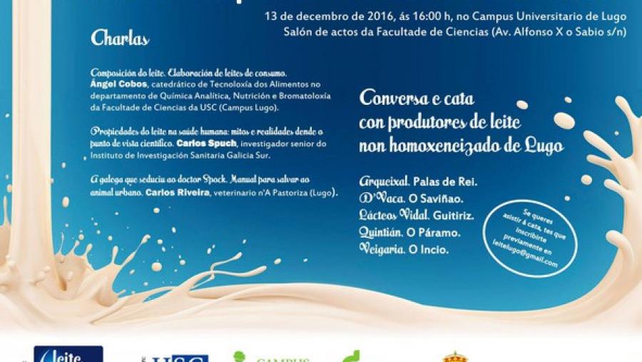 Jornada de apoyo al consumo de leche fresca y cata de lácteos en la Facultad de Ciencias del Campus Terra de la USC Jornada de apoyo al consumo de leche fresca y cata de lácteos en la Facultad de Ciencias del Campus Terra de la USC