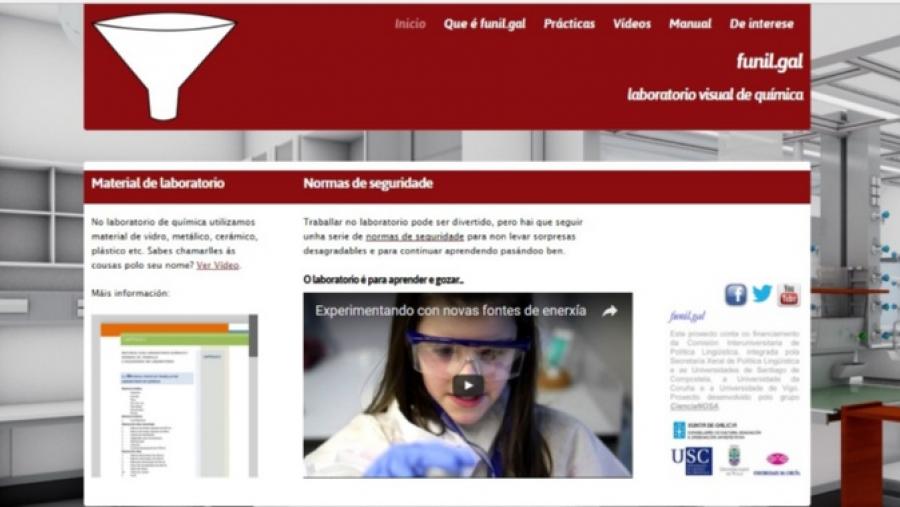 El laboratorio virtual de química Funil.gal, premio #INLUGO2016 en la categoría de tecnología El laboratorio virtual de química Funil.gal, premio #INLUGO2016 en la categoría de tecnología