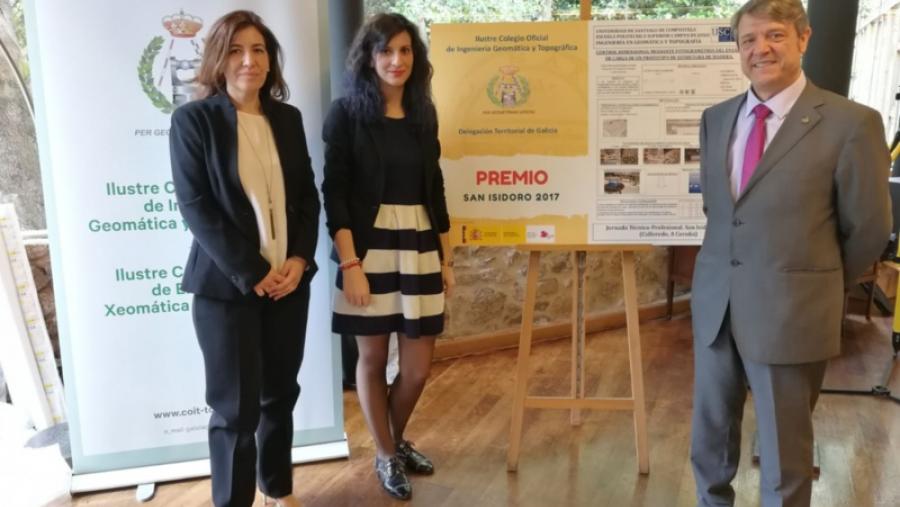 La alumna de la EPS María José Rodríguez González, Premio San Isidoro 2017 del Colegio de Ingenieros Técnicos en Topografía La alumna de la EPS María José Rodríguez González, Premio San Isidoro 2017 del Colegio de Ingenieros Técnicos en Topografía
