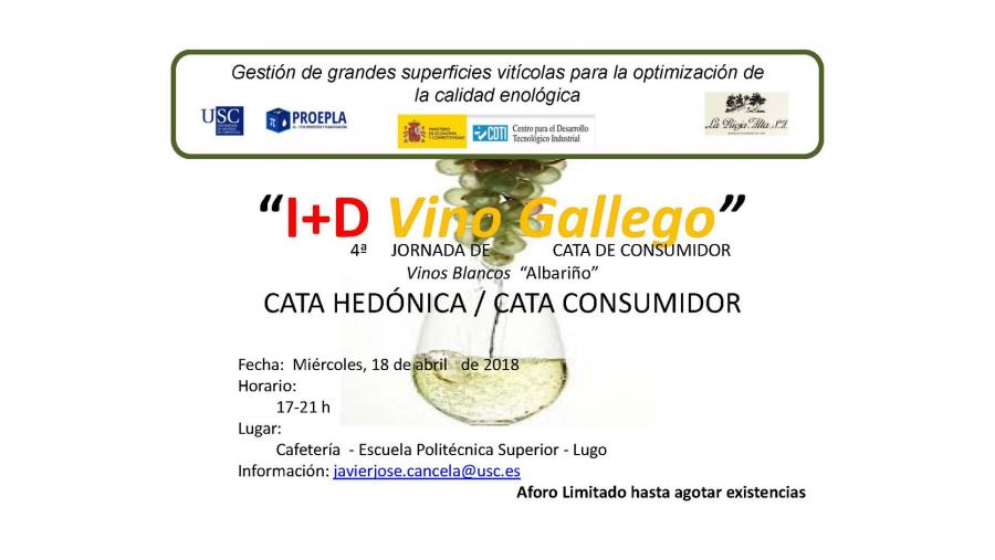 Abierta la inscripción en una nueva jornada de cata de vinos blancos de Albariño en la Escuela Politécnica Superior de Ingeniería Abierta la inscripción en una nueva jornada de cata de vinos blancos de Albariño en la Escuela Politécnica Superior de Ingeniería