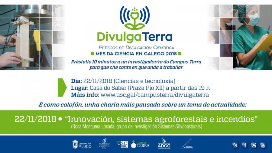 A catedrática da USC Rosa Mosquera aborda en DivulgaTerra o papel do pastoreo na prevención de incendios forestais A catedrática da USC Rosa Mosquera aborda en DivulgaTerra o papel do pastoreo na prevención de incendios forestais