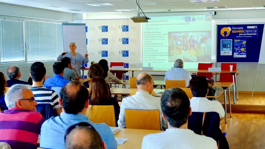 XuvenCiencia forma a profesorado de enseñanza secundaria en el uso de proyectos científicos diseñados en el Campus Terra de la USC XuvenCiencia forma a profesorado de enseñanza secundaria en el uso de proyectos científicos diseñados en el Campus Terra de la USC