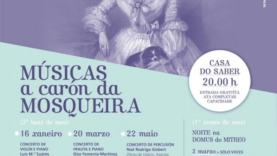 Músicas a carón da Mosqueira iniciará el lunes la programación de Lugo Cultural para 2017 en el Campus Terra Músicas a carón da Mosqueira iniciará el lunes la programación de Lugo Cultural para 2017 en el Campus Terra