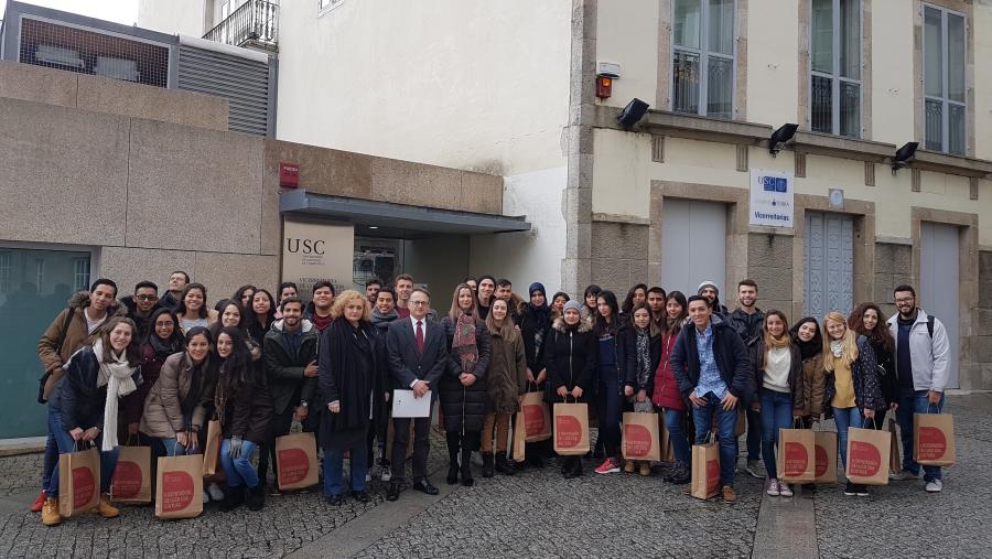 El Campus Terra de la USC dio la bienvenida a cuarenta nuevos alumnos internacionales procedentes de ocho países El Campus Terra de la USC dio la bienvenida a cuarenta nuevos alumnos internacionales procedentes de ocho países