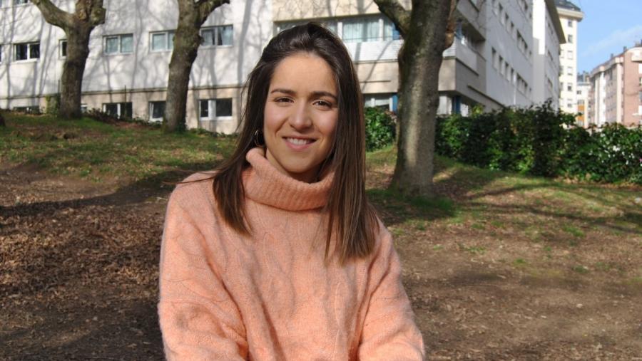 Paula Rodríguez Villamayor, nunha área verde do Campus de Lugo Paula Rodríguez Villamayor, nunha área verde do Campus de Lugo