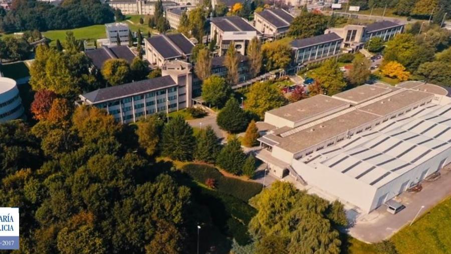 Vista aérea da Escola Politécnica Superior de Enxeñaría do Campus de Lugo Vista aérea da Escola Politécnica Superior de Enxeñaría do Campus de Lugo
