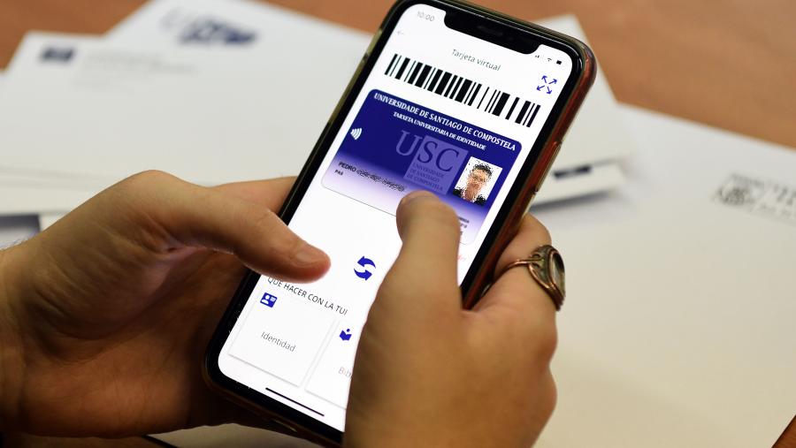 Detalle da TUI na App da USC. Foto: Santi Alvite Detalle da TUI na App da USC. Foto: Santi Alvite