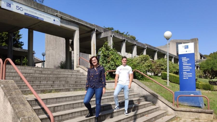 Os profesores Tamara Isabel Franco Grandas e Francisco Javier Rodríguez Rigueiro Os profesores Tamara Isabel Franco Grandas e Francisco Javier Rodríguez Rigueiro