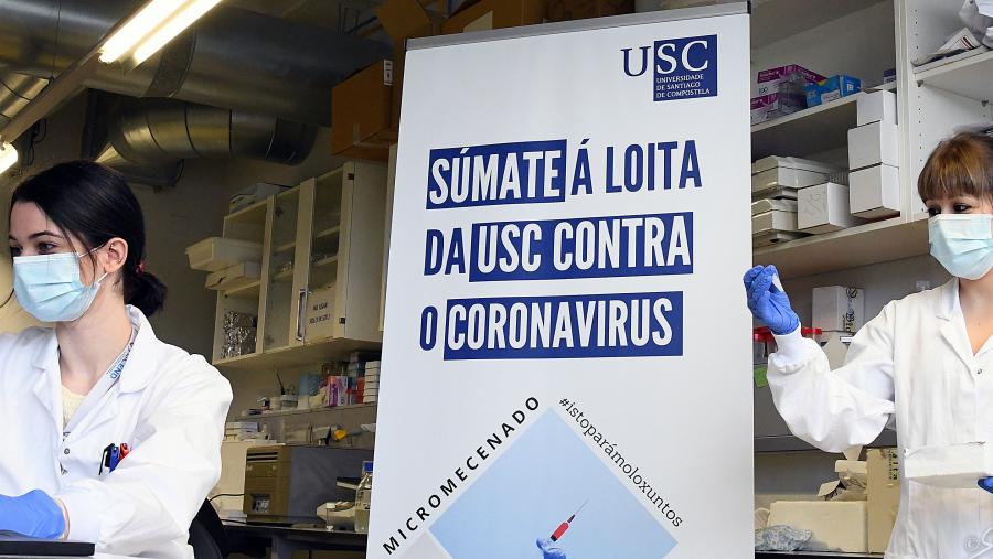 Súmate á loita da USC contra o coronavirus. Foto: Santi Alvite Súmate á loita da USC contra o coronavirus. Foto: Santi Alvite