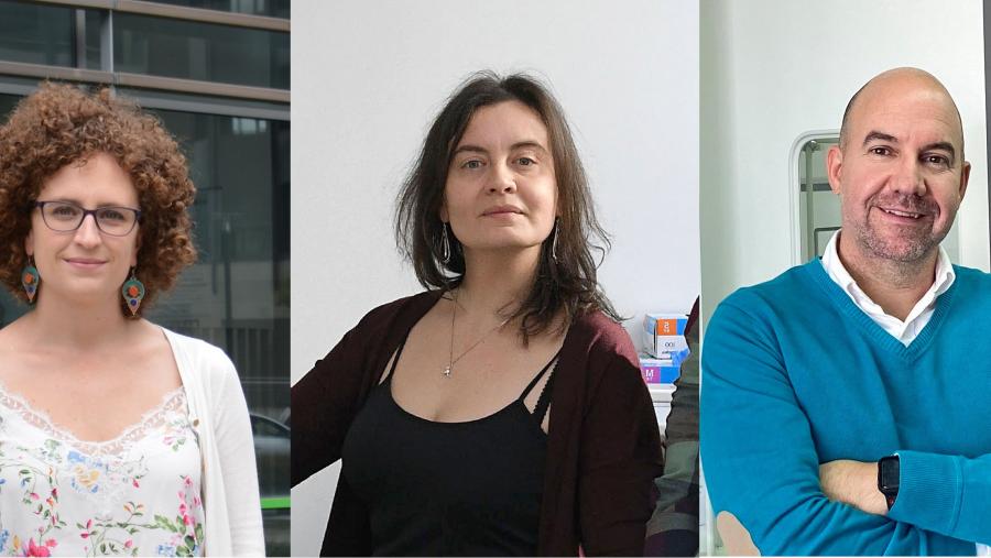 De esquerda a dereita, Diana Guallar, Olalla López-Costas e Félix Freire De esquerda a dereita, Diana Guallar, Olalla López-Costas e Félix Freire