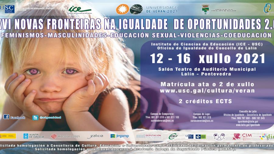 Curso de Verán XVI Novas Fronteiras na Igualdade de Oportunidades 2.0 Curso de Verán XVI Novas Fronteiras na Igualdade de Oportunidades 2.0