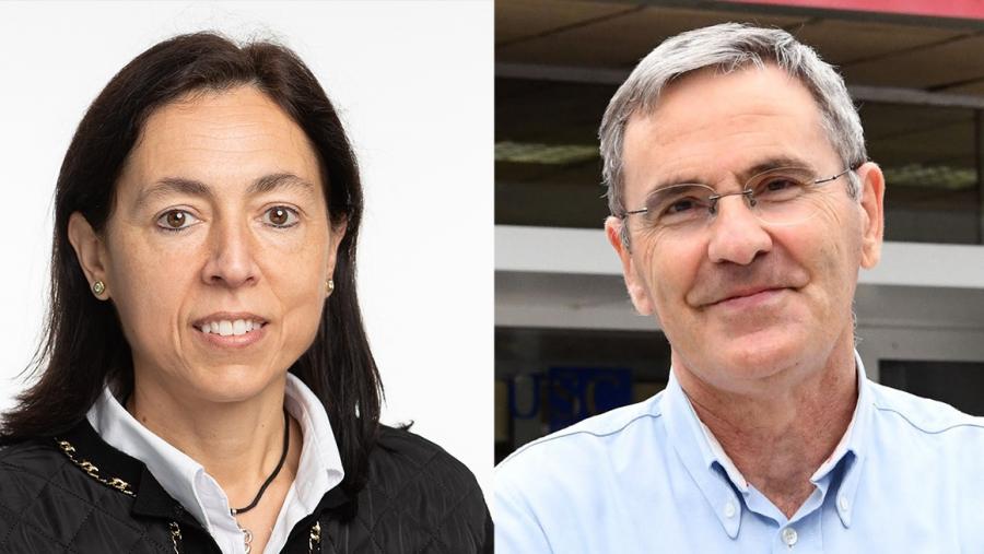 Carmen Álvarez e Manuel Ladra son dous dos cinco premiados na edición deste ano das Medallas de Investigación da RAGC Carmen Álvarez e Manuel Ladra