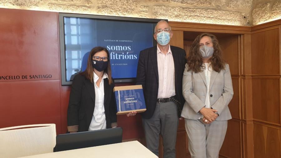 De esquerda a dereita, Mar Lorenzo, Sindo Guinarte e Flavia Ramil. FOTO: Santi Alvite De esquerda a dereita, Mar Lorenzo, Sindo Guinarte e Flavia Ramil