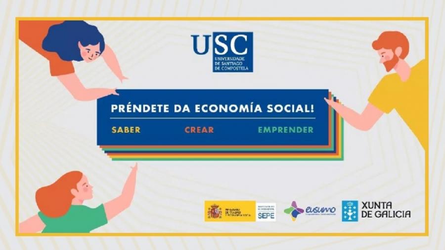 Cartel do evento Préndete da economía social 2021