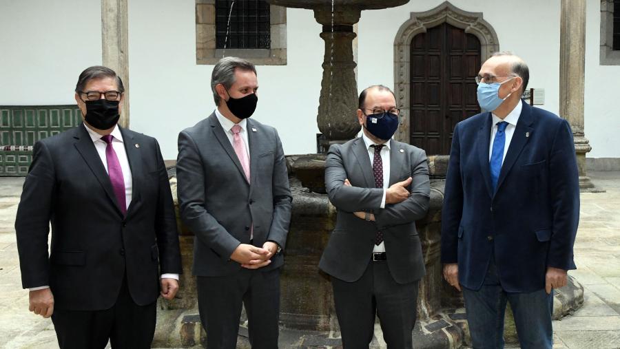De esquerda a dereita, Julio Abalde, José Miñones, Antonio López e Manuel Reigosa. FOTO: Santi Alvite De esquerda a dereita, Julio Abalde, José Miñones, Antonio López e Manuel Reigosa. FOTO: Santi Alvite