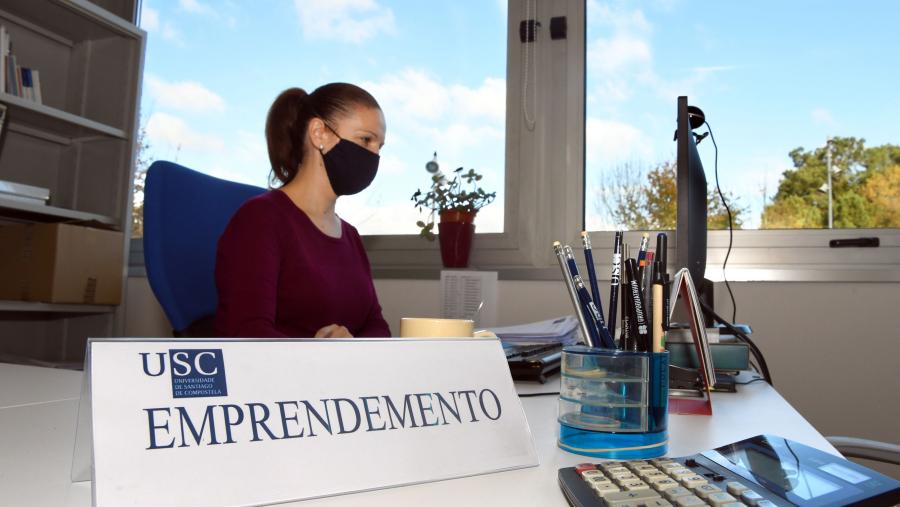 Imaxe de arquivo dunha emprendedora. FOTO: Santi Alvite Imaxe de arquivo dunha emprendedora. FOTO: Santi Alvite