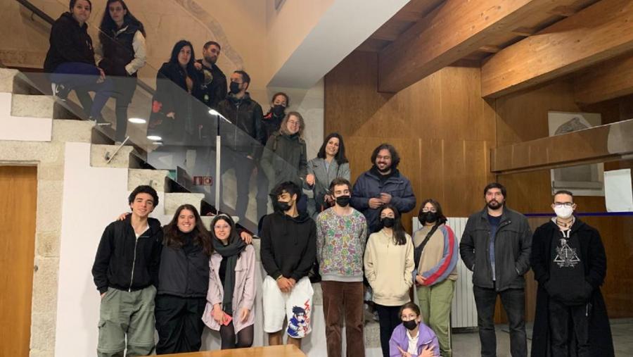 Representantes dos equipos inscritos na sétima edicion do certame cinematográfico Findecurta Representantes dos equipos inscritos na sétima edición do certame cinematográfico Findecurta