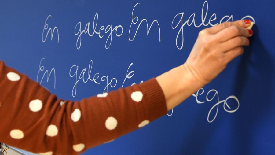 Nos estudos de posgrao é onde se recompilan mellores cifras no uso do galego. FOTO: Santi Alvite Nos estudos de posgrao é onde se recompilan mellores cifras no uso do galego. FOTO: Santi Alvite