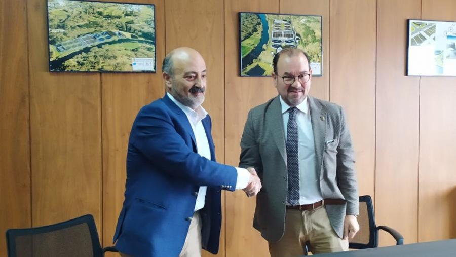 José Antonio Quiroga e Antonio López, trala sinatura do convenio entre CHMS e USC José Antonio Quiroga e Antonio López, trala sinatura do convenio entre CHMS e USC