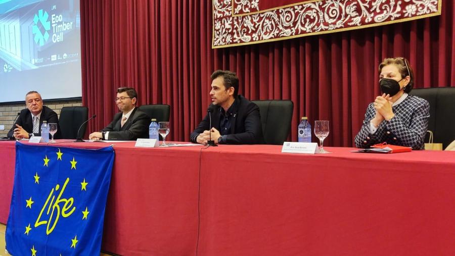 Manuel Guaita, Francisco Fraga, Jacobo Aboal e Rosa Romero, na EPS de Enxeñaría Manuel Guaita, Francisco Fraga, Jacobo Aboal e Rosa Romero, na EPS de Enxeñaría