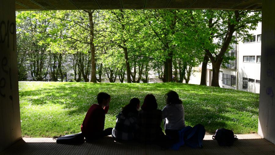 Poderán presentarse estudos sobre o impacto do acoso, as agresións e os abusos sexuais no ámbito universitario. Imaxe de arquivo de alumnado na USC. FOTO: Santi Alvite Poderán presentarse estudos sobre o impacto do acoso, as agresións e os abusos sexuais no ámbito universitario. Imaxe de arquivo de alumnado na USC. FOTO: Santi Alvite