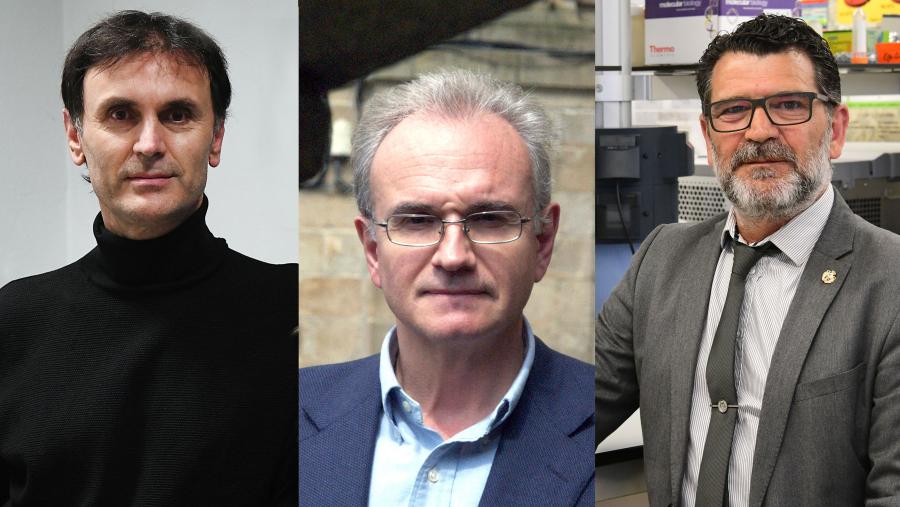 De esquerda a dereita, Jorge Mira, Ramón Máiz e Jesús López Romalde De esquerda a dereita, Jorge Mira, Ramón Máiz e Jesús López Romalde