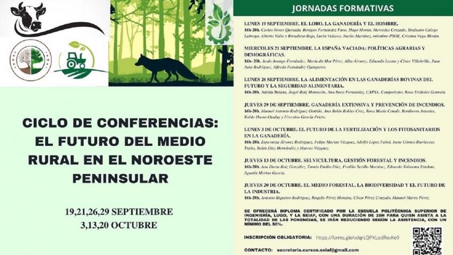 Cartaz das xornadas sobre o medio rural no noroeste peninsular Cartaz das xornadas sobre o medio rural no noroeste peninsular