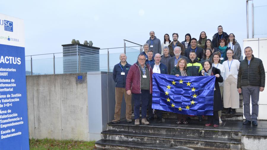 Participantes na sesión inaugural do proxecto europeo AF4EU, no edificio Cactus de Lugo Participantes na sesión inaugural do proxecto europeo AF4EU, no edificio Cactus de Lugo