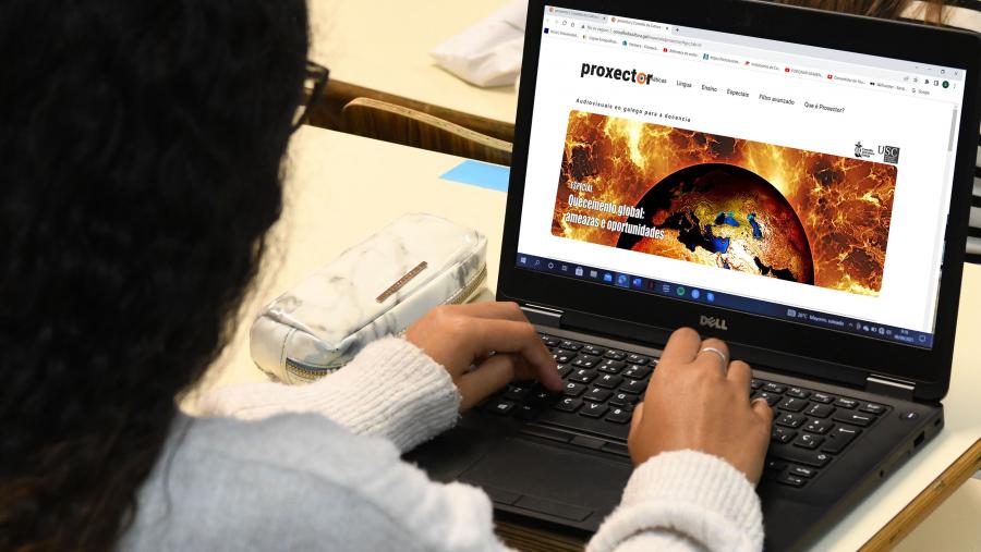 A USC puxo a andar en 2015 unha iniciativa para compilar recursos educativos en galego. FOTO: Santi Alvite A USC puxo a andar en 2015 unha iniciativa para compilar recursos educativos en galego. FOTO: Santi Alvite