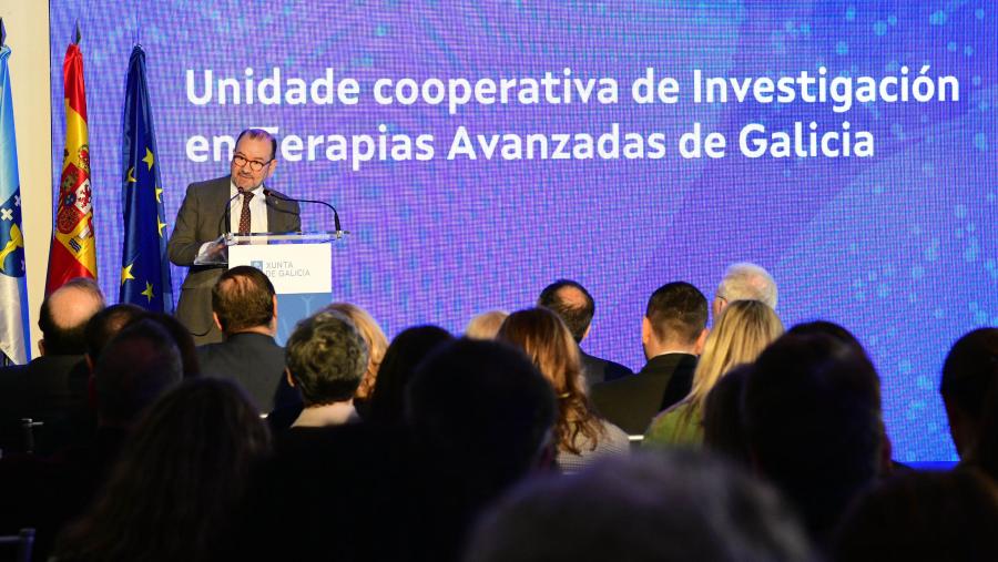 O reitor Antonio López durante a súa intervención no acto. FOTO: Santi Alvite O reitor Antonio López durante a súa intervención no acto. FOTO: Santi Alvite