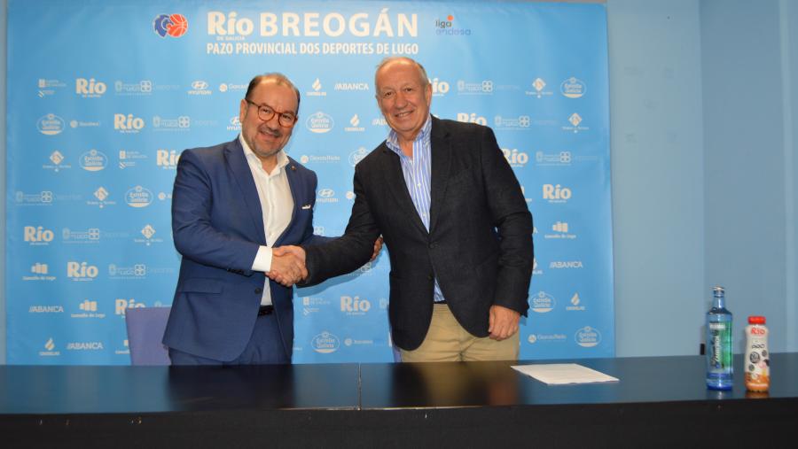 Antonio López e Tito Díaz, no Pazo Provincial dos Deportes de Lugo