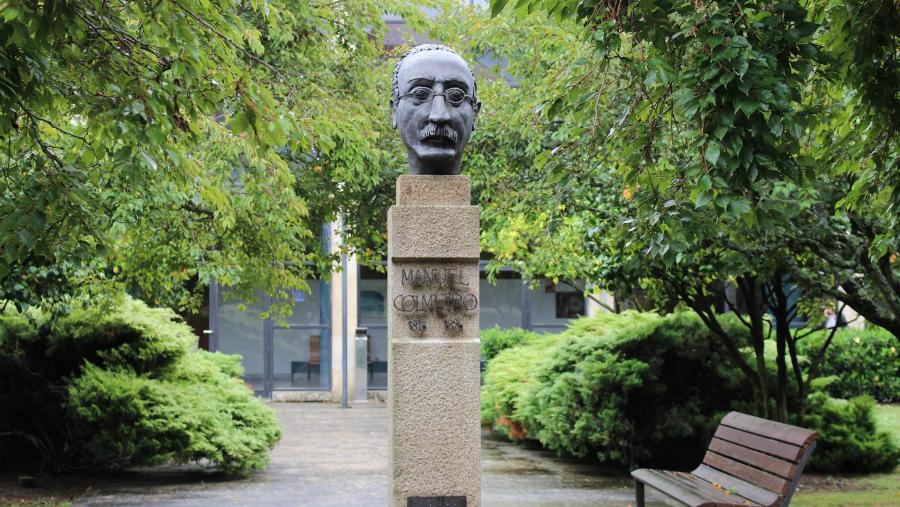 Busto do profesor Colmeiro na Escola Galega da Administración Pública. FOTO: RAGC Busto do profesor Colmeiro na Escola Galega da Administración Pública. FOTO: RAGC