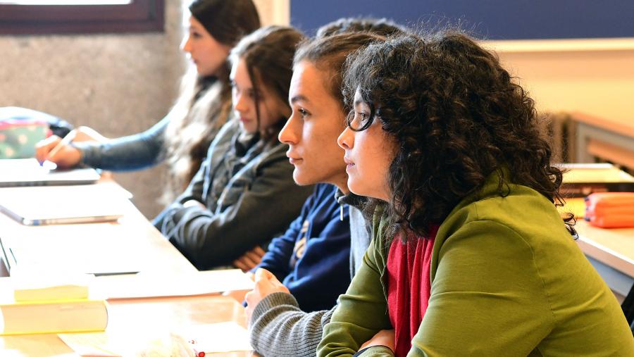 Imaxe de arquivo dunha clase na USC. FOTO: Santi Alvite Imaxe de arquivo dunha clase na USC. FOTO: Santi Alvite
