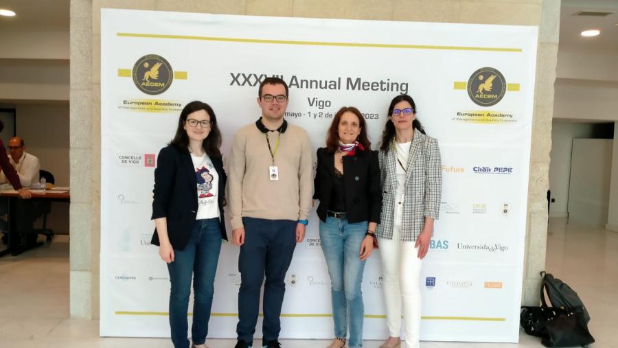 De esquerda a dereita, Lucía Rey Ares, Marcos Álvarez Espiño, Sara Fernández López e Sandra Castro González De esquerda a dereita, Lucía Rey Ares, Marcos Álvarez Espiño, Sara Fernández López e Sandra Castro González