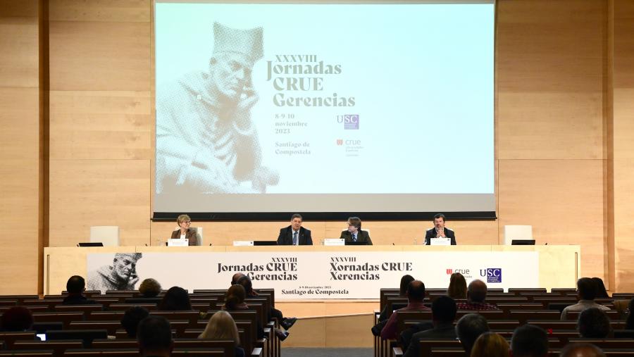 A edición deste ano tivo como fío condutor as recentes mudanzas lexislativas no eido universitario. FOTO: Santi Alvite A edición deste ano tivo como fío condutor as recentes mudanzas lexislativas no eido universitario. FOTO: Santi Alvite