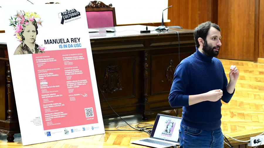 Con dramaturxia e dirección de Fran Núñez, director do CDG, un equipo artístico galego-portugués leva a escena o espectáculo 'Manuela Rey is in da house'. FOTO: Santi Alvite Con dramaturxia e dirección de Fran Núñez, director do CDG, un equipo artístico galego-portugués leva a escena o espectáculo 'Manuela Rey is in da house'. FOTO: Santi Alvite