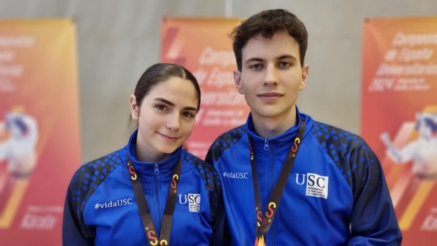 Eva Rodríguez Loredo e Adrián Barcia Mosquera obtiveron senllas medallas Eva Rodríguez Loredo e Adrián Barcia Mosquera obtiveron senllas medallas