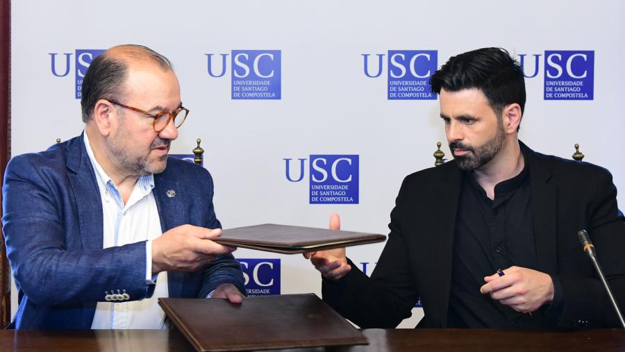 Antonio López e Ghaleb Jaber Martínez asinaron o acordo. Foto: Santi Alvite Antonio López e Ghaleb Jaber Martínez asinaron o acordo. Foto: Santi Alvite